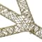 60" Crystal Snowman Decoration, Warm White LED Lights